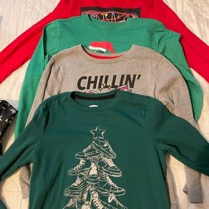 Youth Boys Christmas Shirt Lot Size Small